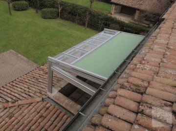 Pergola con vetri